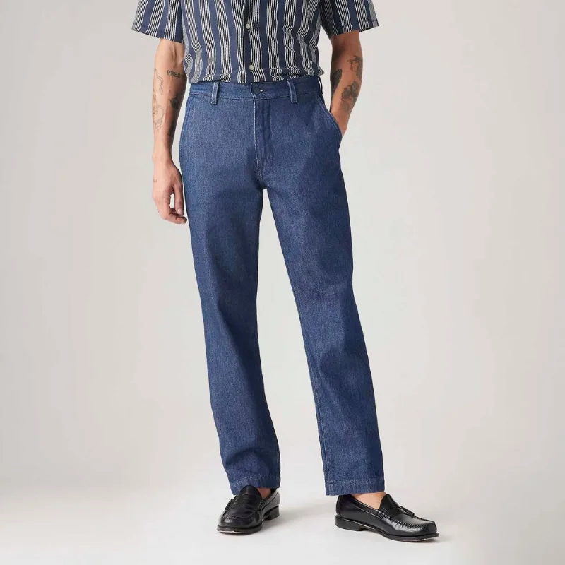 Calça Jeans Levi's® XX Chino Authentic Straight Lavagem Escura Bramble stripe dress blues 33X32 USA | 42 BR