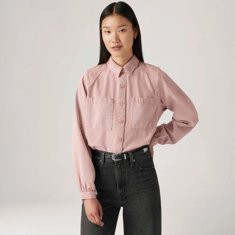 Camisa Levi's® Tyla Roxo Manga Longa - M USA | M BR