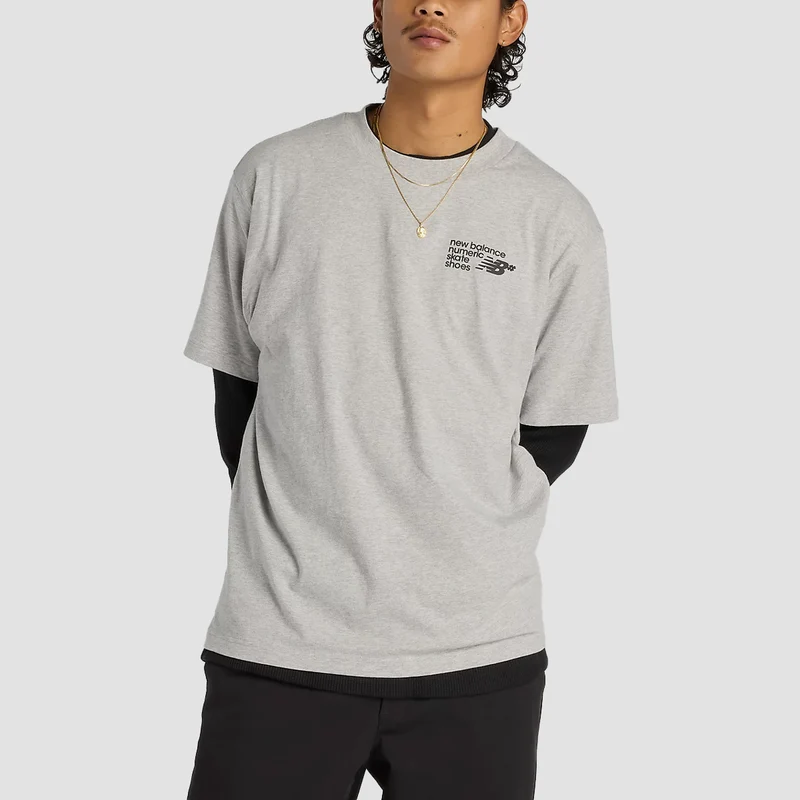 New Balance Small Logo T-Shirt Athletic Grey Large / Athletic Grey