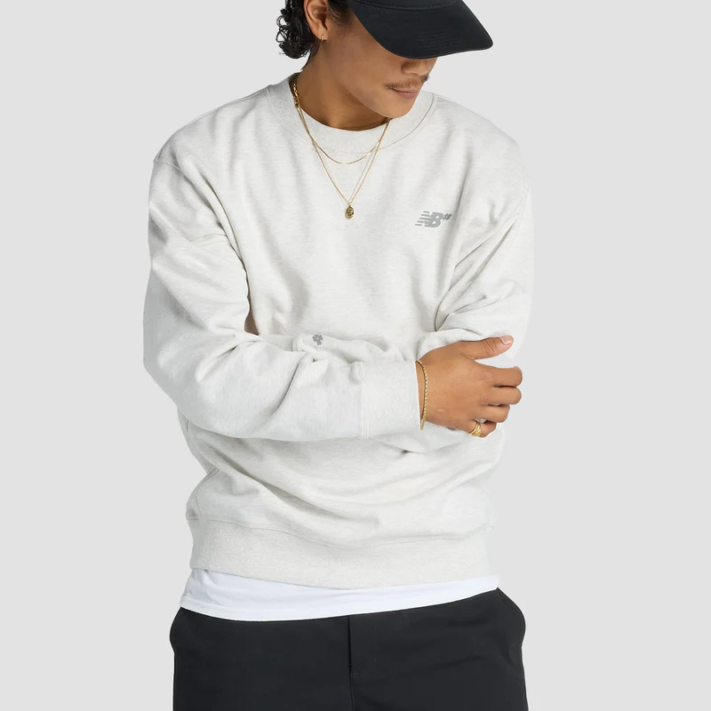 New Balance French Terry Crew Sweatshirt Oatmeal Heather X-Large / Oatmeal Heather