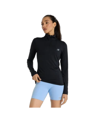 New Balance Women's Sport Quarter Zip Black / 2XL