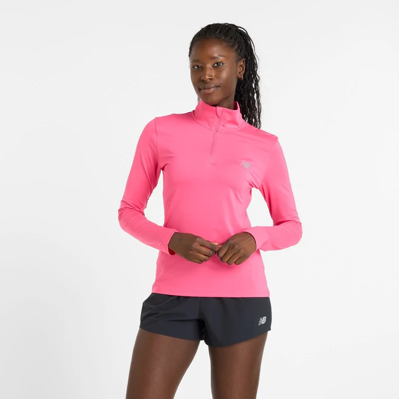 New Balance Women's Sport Quarter Zip Dragon Berry / S