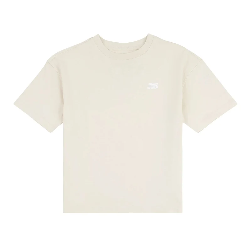 New Balance Girls' Small Logo Jersey T-Shirt Linen / 10-11Y