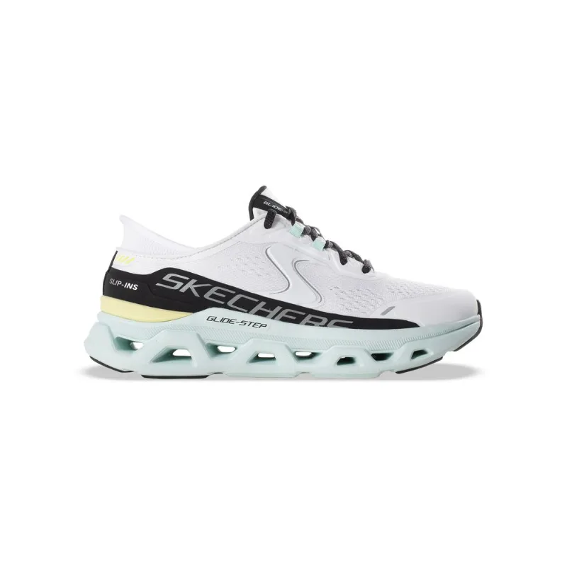 Zapatillas Skechers Glide Step Altus Mujer Running Blanco
