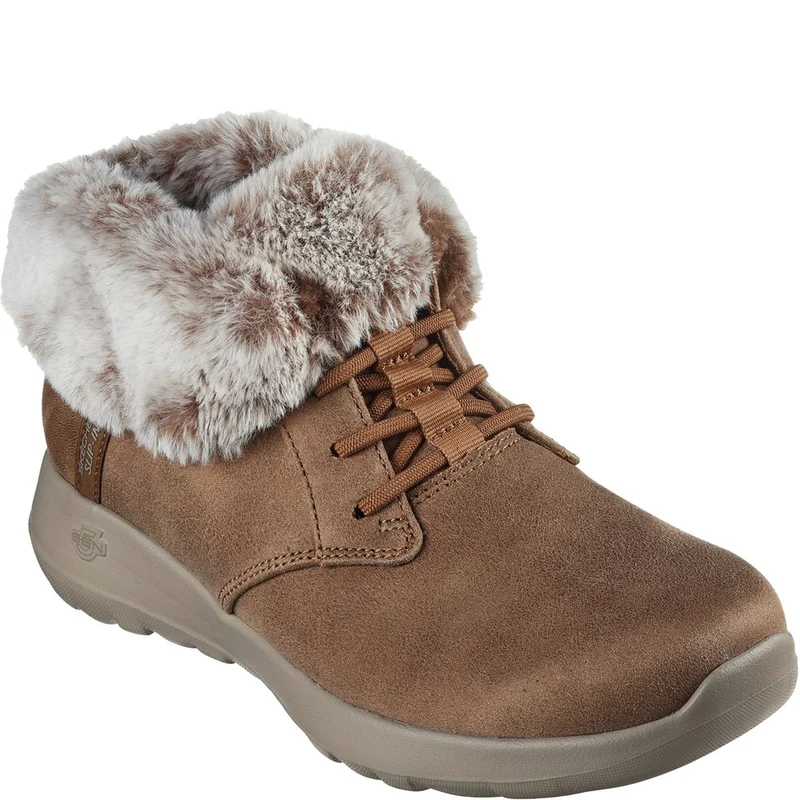 Skechers On-the-GO Joy Cozy Charm Wide Fit Boots Chestnut / 5