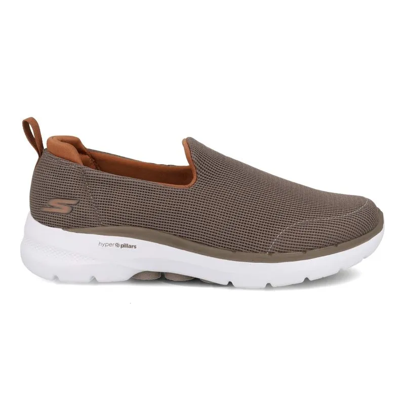 Tênis Skechers Go Walk 6 Masculino Bege 38