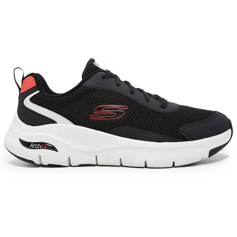 Tênis Skechers Arch Fit Masculino Preto PRETO/VERMELHO - 42