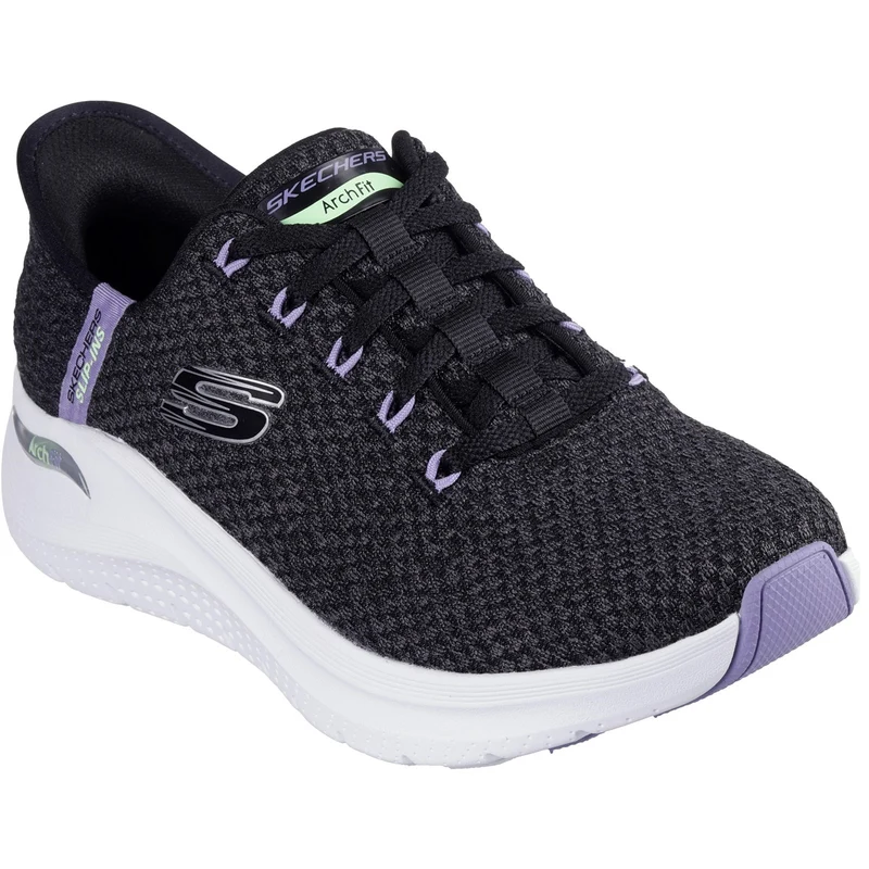Skechers Womens Arch Fit 2.0 Good Energy 150322-BKMT Black/Multi Lace Up Shoe UK 6/EU 39 /US 9