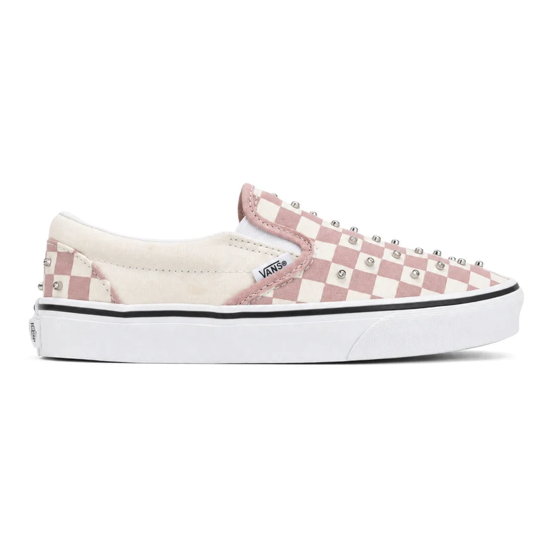 Sneakers Donna Vans Classic Slip-On Rosa Bianco 38