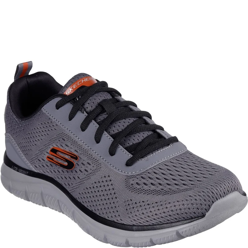 Skechers Track Leshur Shoes Charcoal/Orange / 11