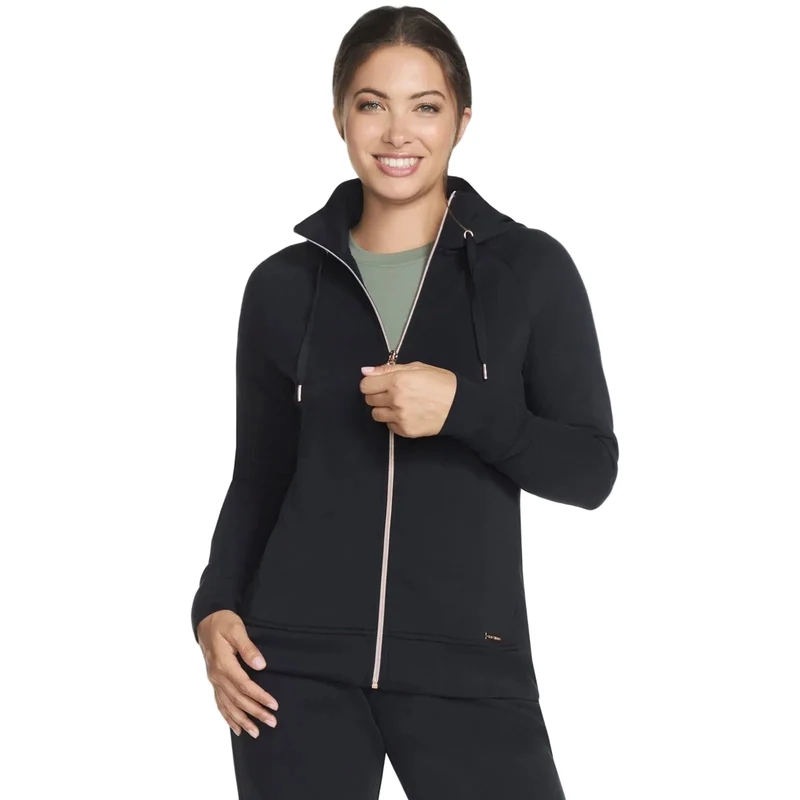 Skechers Performance Skechluxe Elevate Hooded Jacket Women's Black Jacket XL