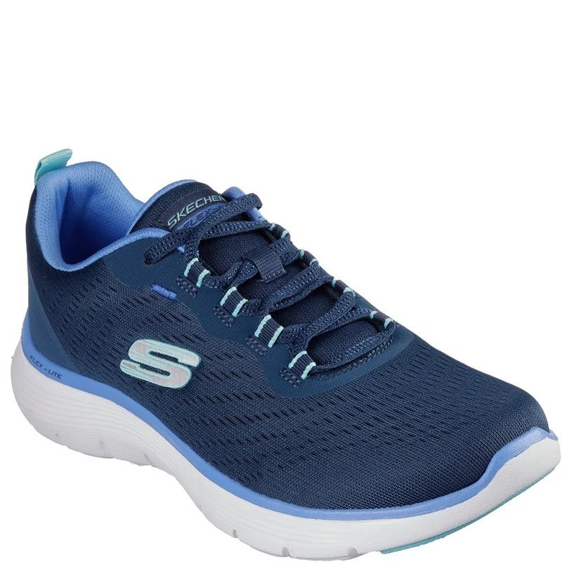 Skechers Flex Appeal 5.0 Wide Fit Trainer Navy/Blue / 4