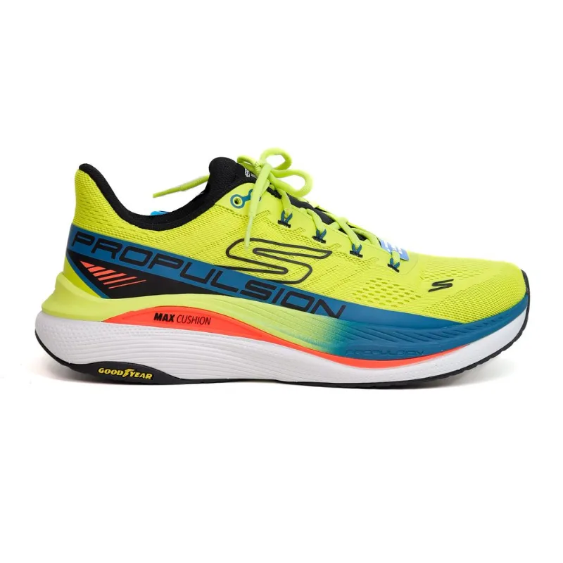 Tênis Skechers Max Cushioning Propulsion Masculino 41 / Verde Limão/Preto