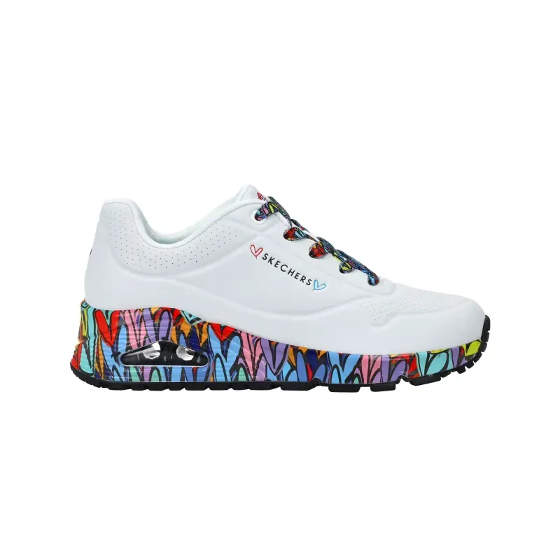 Tenis Skechers Casual The Uno Ravaged Love Mujer 177918WMLT 23.5 cm