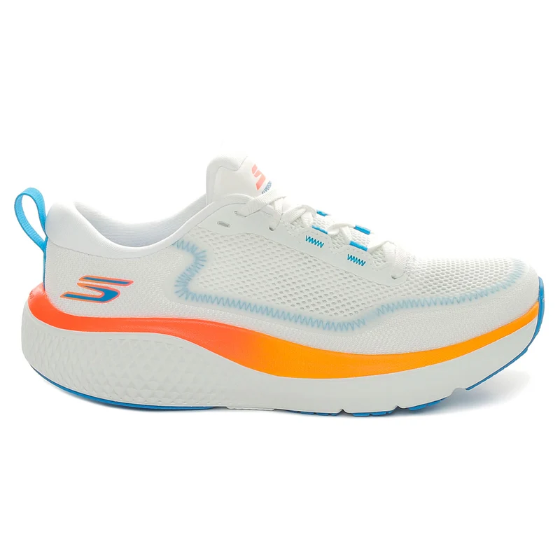 Scarpa da Training Uomo Skechers Go Run Supersonic Max Bianco Arancione 42