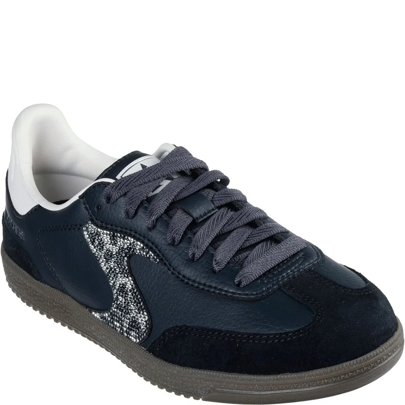 Skechers Hotshot Shimmering Spots Trainer Black/White / 6