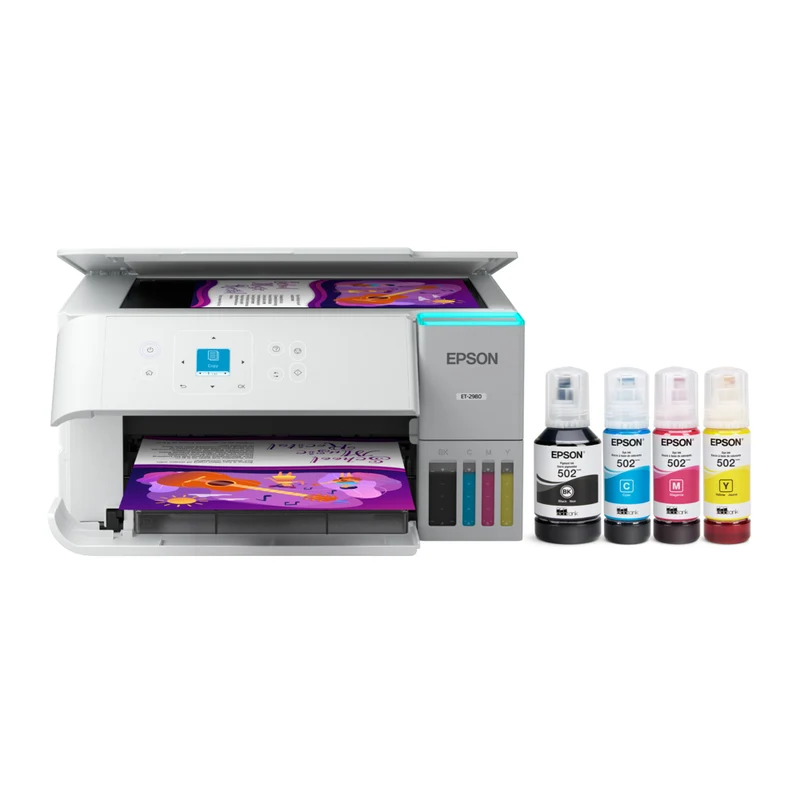 Epson EcoTank ET-2980 Wireless All-in-One Colour Supertank Printer - White Default