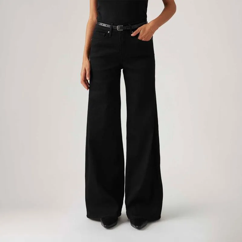 Calça Jeans Levi's® 318® Shaping WideLeg Preta - 27X28 USA | 38 BR