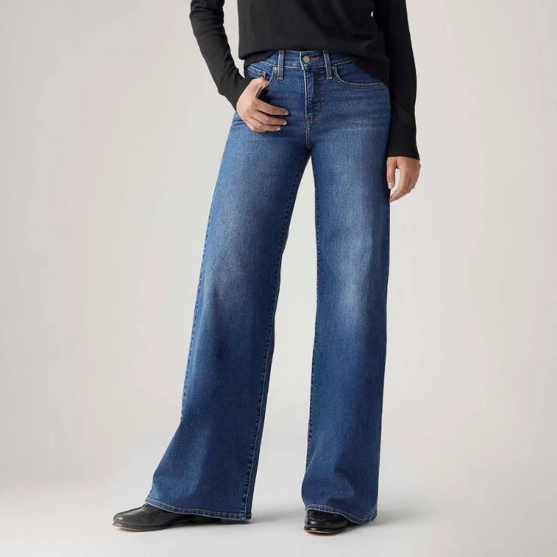 Calça Jeans Levi's® 318® Wideleg Lavagem Escura - 32X34 USA | 43 BR