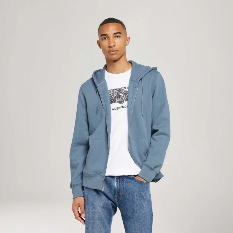 Moletom Levi's® Core Zip Up com Capuz Azul Manga Longa - M USA | M BR