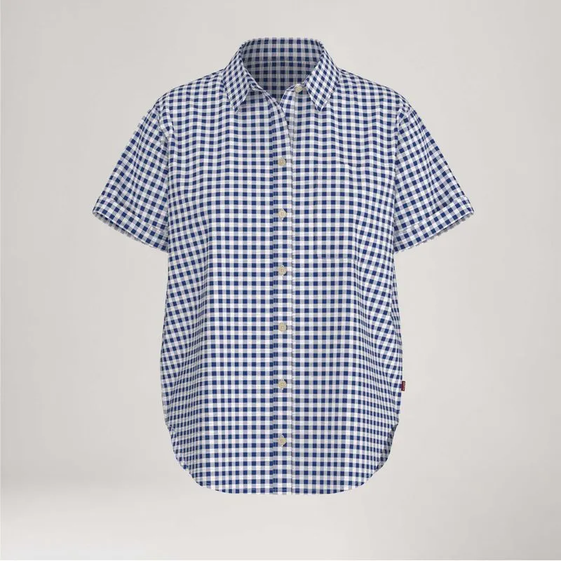 Camisa Levi's® Darlene Azul Manga Curta - L USA | G BR
