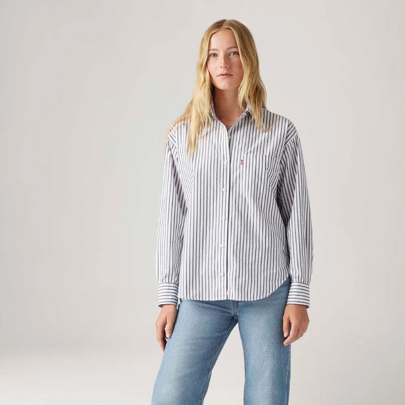 Camisa Jeans Levi's® Harlie Azul Manga Longa - M USA | M B R