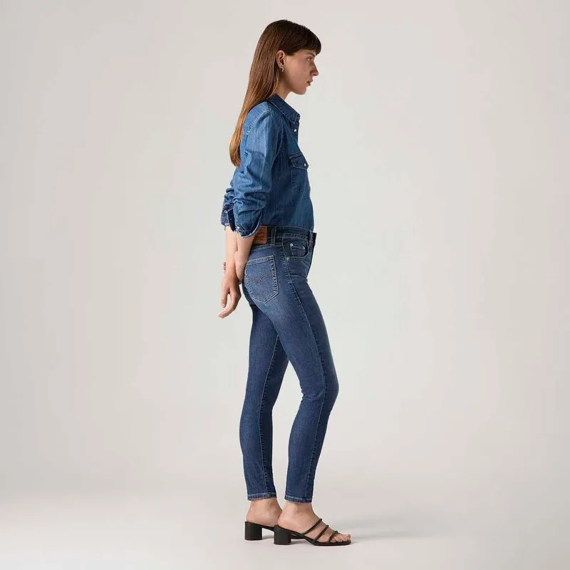 Calça Jeans Levi's® 721® High Rise Skinny Lavagem Escura - 26X32 USA | 37 BR