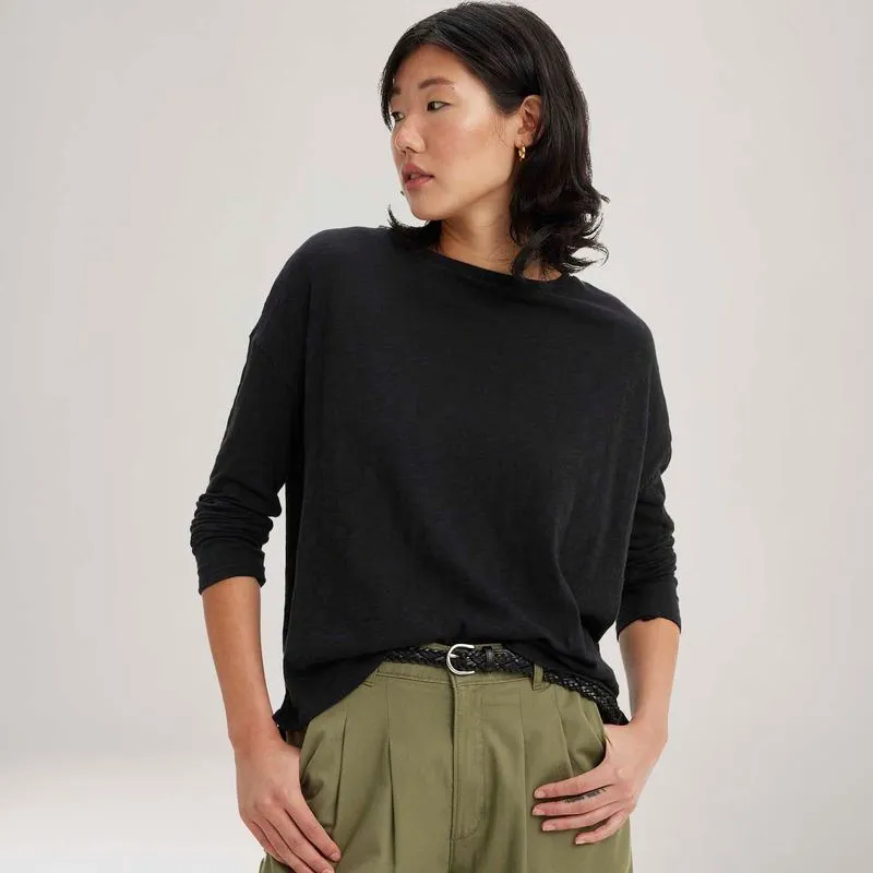 Blusa Levi's® Margot Preta Manga Longa - XL USA | GG BR