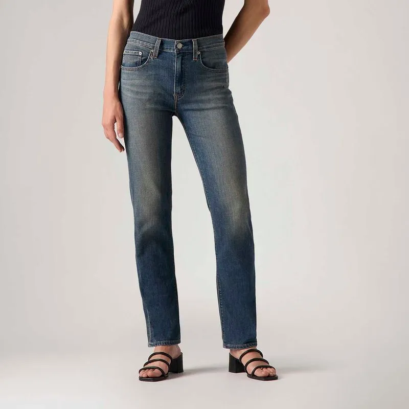 Calça Jeans Levi's® 724® High Rise Straight Lavagem Escura - 28X32 USA | 39 BR