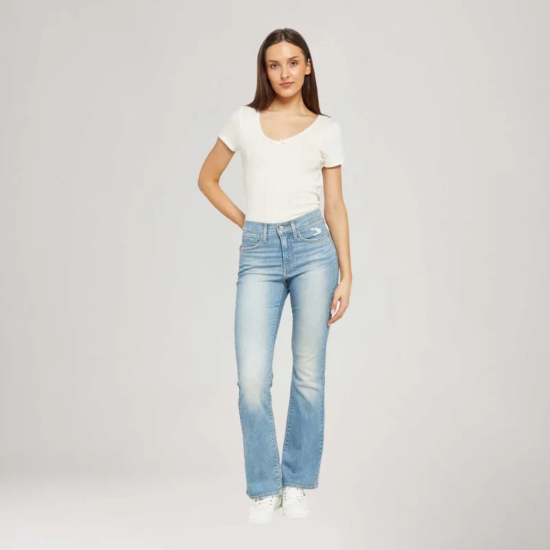 Calça Jeans Levi's® 315® Shaping Boot Lavagem Clara - 26X34 USA | 37 BR