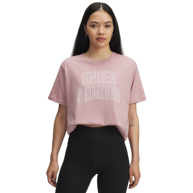 Camiseta Sportstyle Under Armour Rival Campus Feminina P Rosa