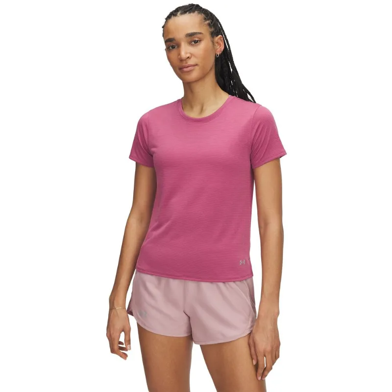 Camiseta de Corrida Under Armour Launch GG Rosa