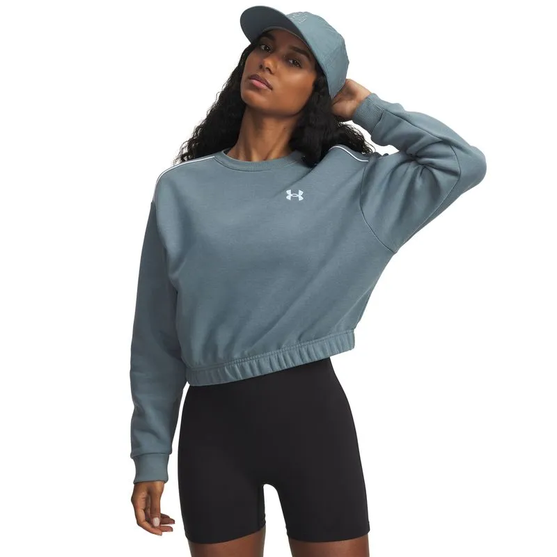 UA Rival Fleece Piped Crew S