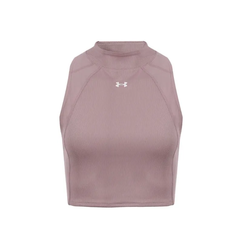 Regata de Treino Under Armour HeatGear Rib Tank Feminina P / Rosa