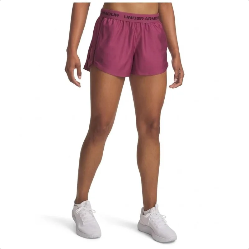 Shorts Under Armour Treino Tech Play Up Feminino GG / Bordô