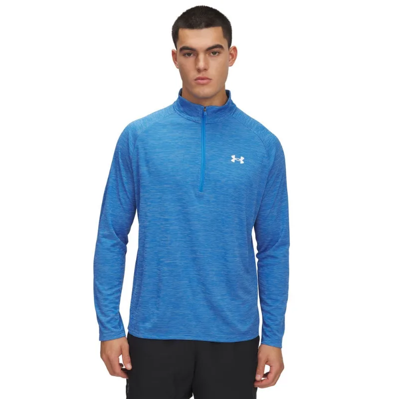 Blusa de Treino Under Armour Tech Textured Masculina M Azul