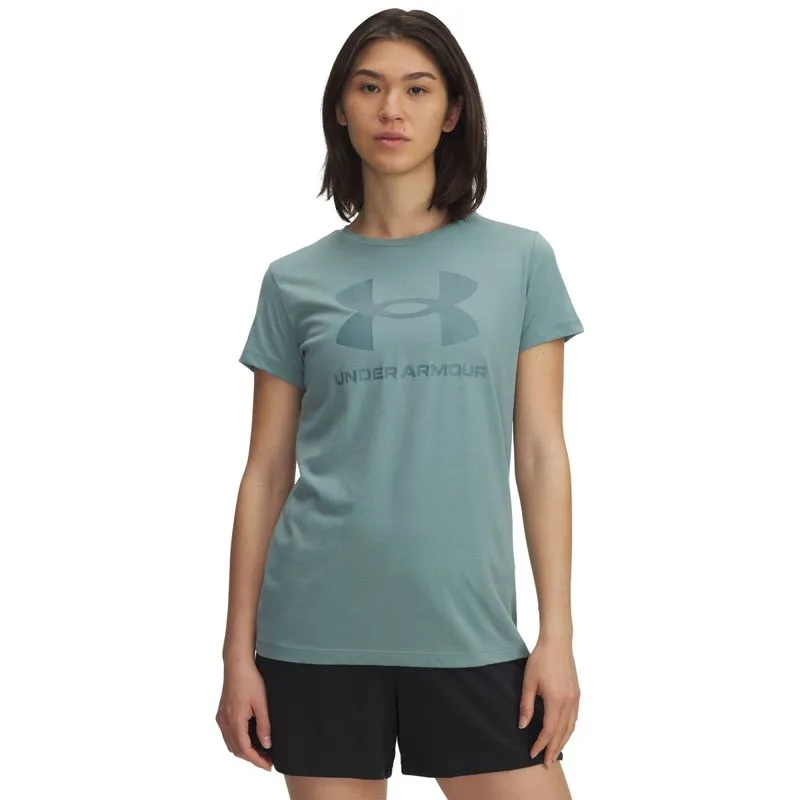 Camiseta de Treino Under Armour Rival Logo Feminina GG / Verde
