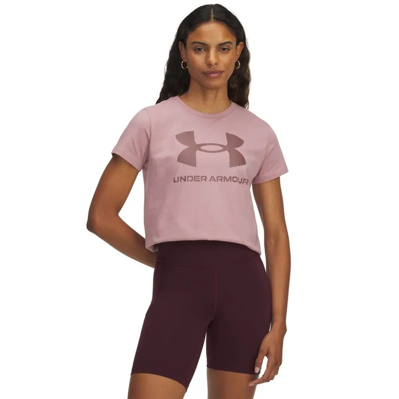 Camiseta de Treino Under Armour Rival Logo Feminina GG / Rosa