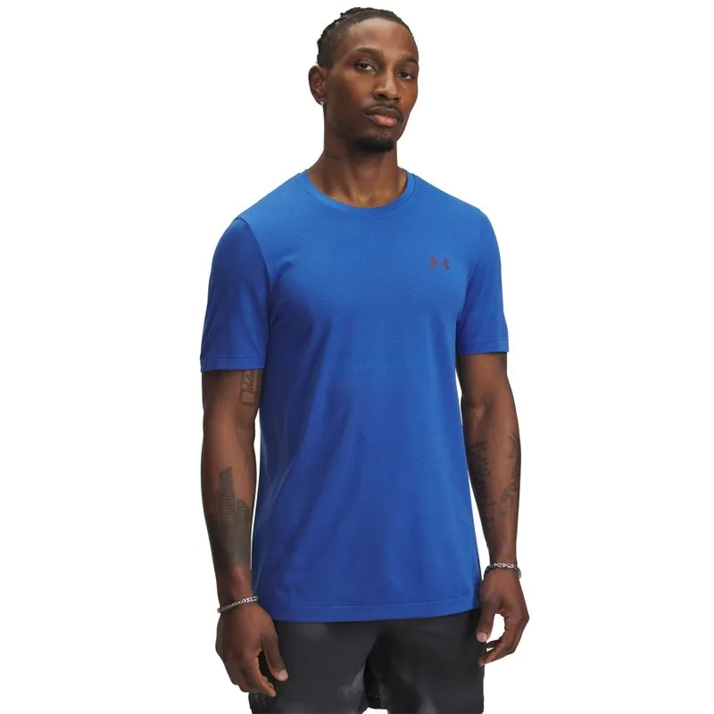 Camiseta de Treino Under Armour Rush Seamless Legacy Masculina M / Azul