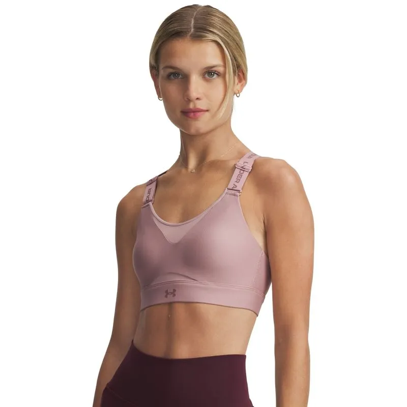 Top de Treino Under Armour Infinity High 2.0 Feminino G / Rosa