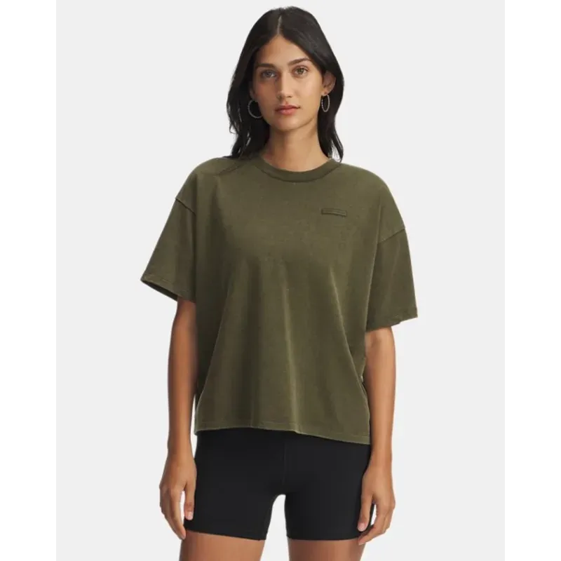 Remera Boxy Wash Heavyweight para Mujer UA HWT Boxy Wash SS