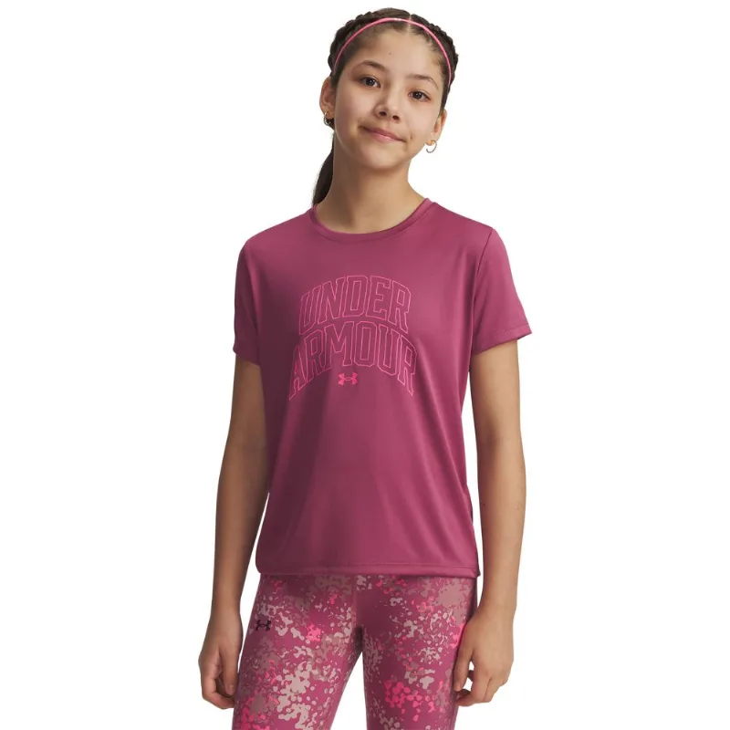 Camiseta de Treino Under ArmourTech Varsity Graphic 12 Rosa