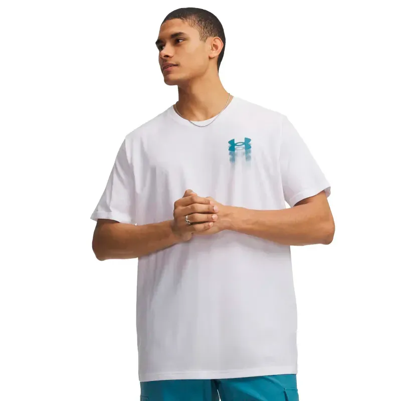 Playera Under Armour Entrenamiento Blur Logo Hombre 6009245-100 EGD
