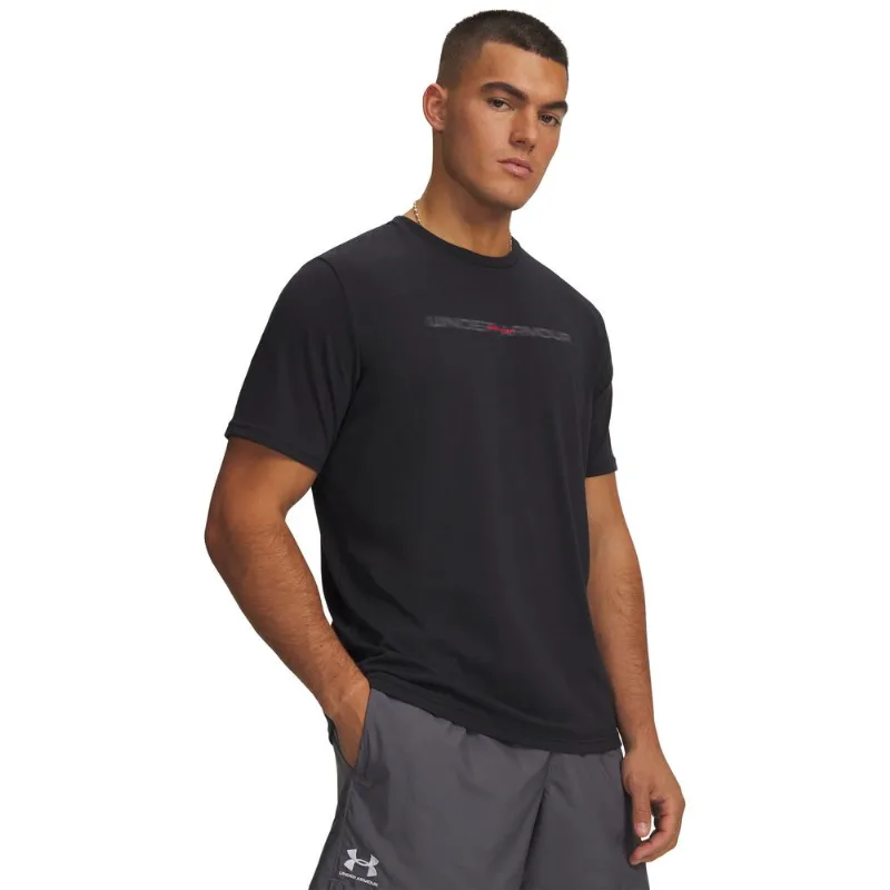 Camiseta Sportstyle Under Armour Blur Wordmark M Preto
