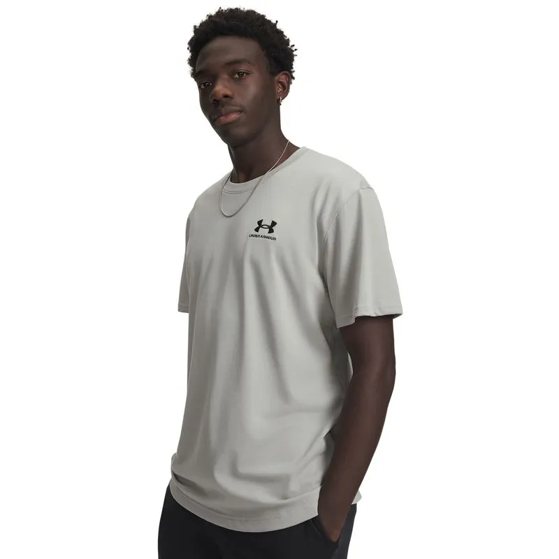 UA M LOGO EMB HEAVYWEIGHT SS-GRY M