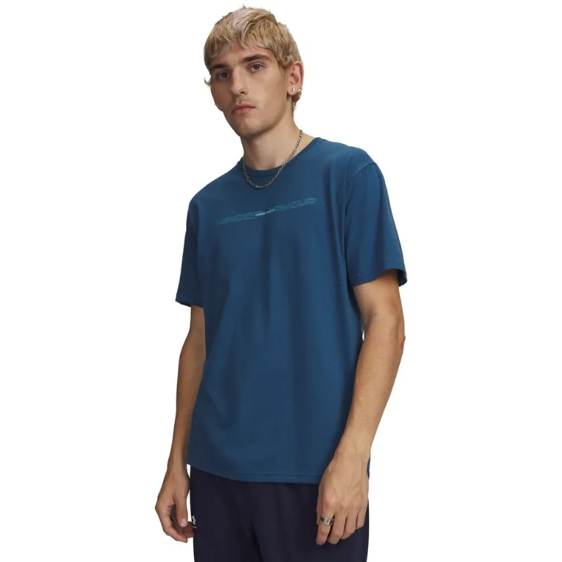Camiseta Sportstyle Under Armour Blur Wordmark P Azul