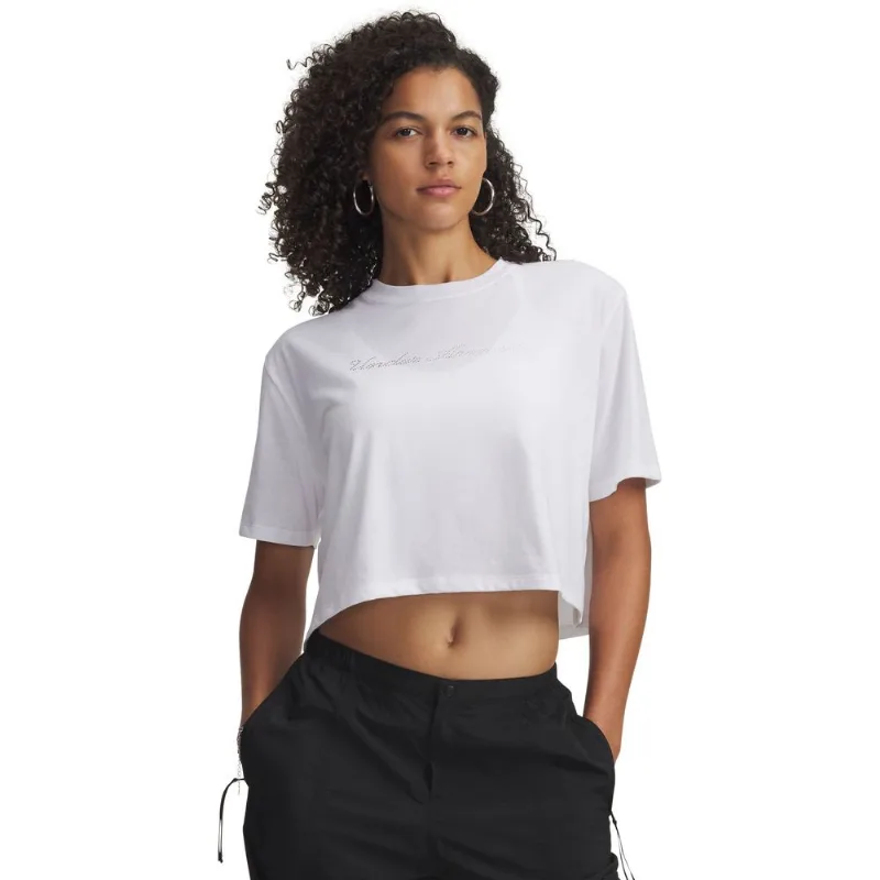 Camiseta Sporstyle Under Armour Wordmark PP Branco