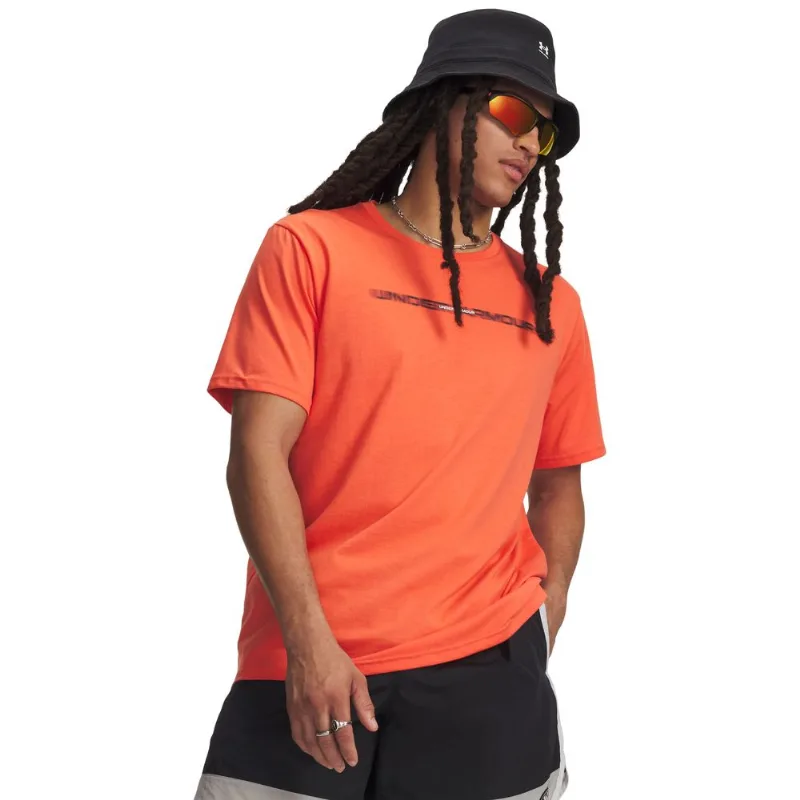 Camiseta Sportstyle Under Armour Blur Wordmark GG Vermelho