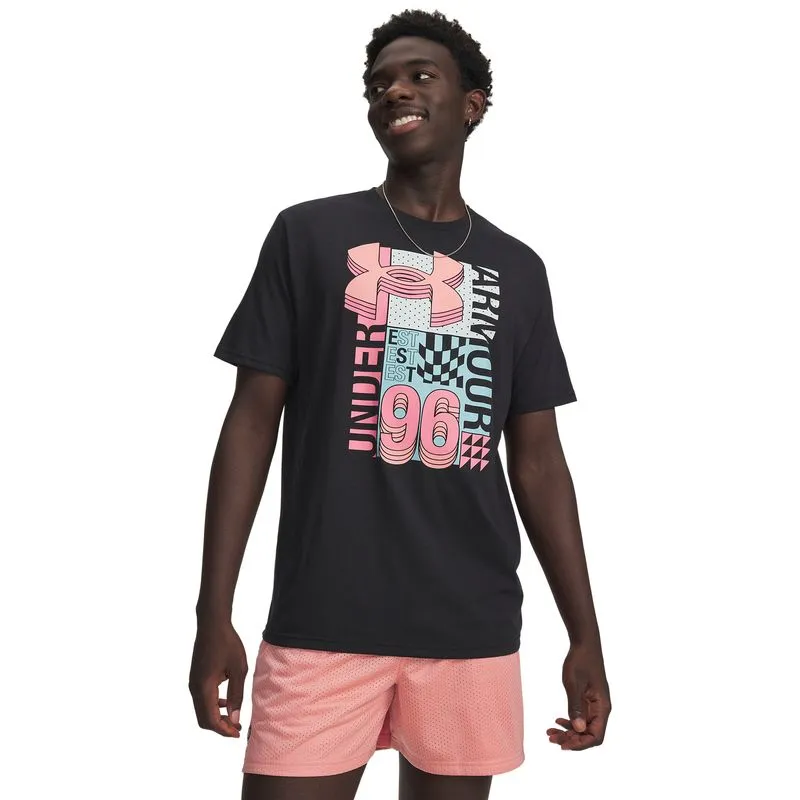 UA M LOGO COLLAGE SS-BLK M