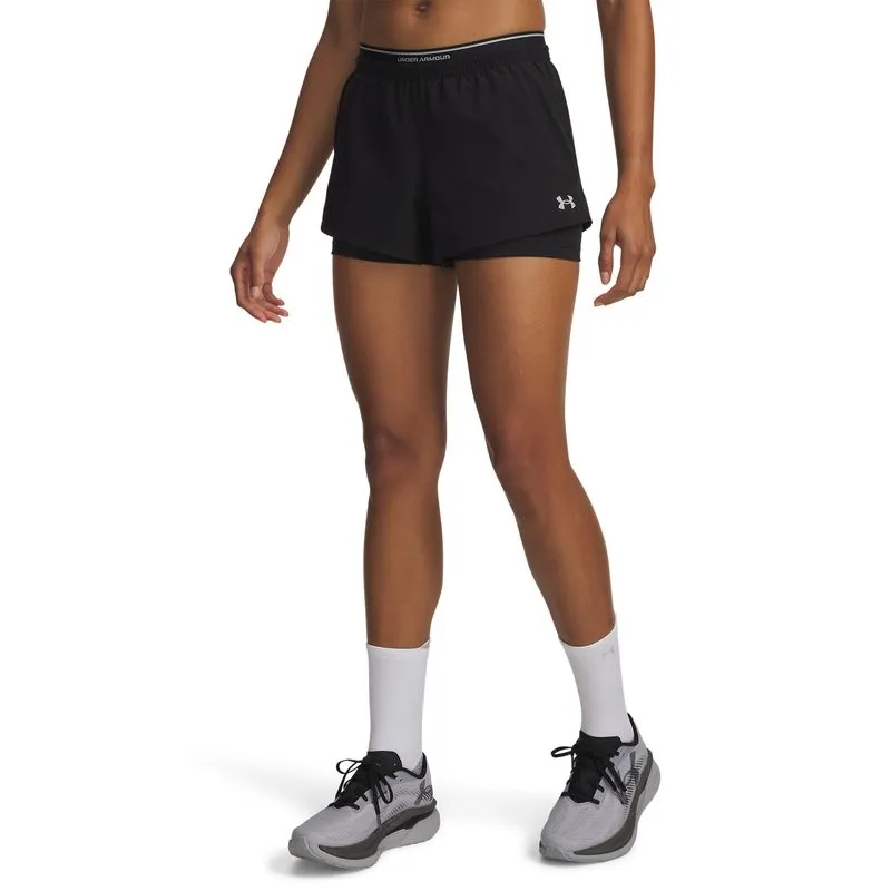 UA Vanish Woven 2in1 Shorts-BLK L
